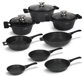 Zestawy garnków i patelni - Zestaw garnków i patelni 11 el. Black Stone Zwieger> - miniaturka - grafika 1