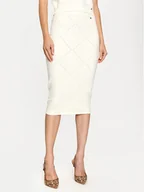 Spódnice - Gaudi Spódnica ołówkowa 421FD73001 Écru Slim Fit - miniaturka - grafika 1