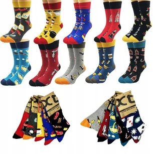 10 Par Skarpety Męskie Śmieszne Bawełna Wysokie Skarpetki 39-42 BAWEŁNIANE - Skarpetki męskie 10 Par Skarpety Męskie Śmieszne Bawełna Wysokie Skarpetki 39-42 BAWEŁNIANE - Skarpetki męskie - miniaturka - grafika 1