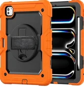 Etui do tabletów - Etui do iPad Pro 12.9 Obrotowe 360 z Uchwytem i Podstawką Pomarańczowe - miniaturka - grafika 1