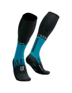 Skarpetki sportowe męskie - COMPRESSPORT Skarpety kompresyjne FULL SOCKS WINTER RUN mosaic blue - miniaturka - grafika 1