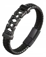 Bransolety męskie - Męska Bransoletka Łańcuch Motocyklowy Eko 21Cm - miniaturka - grafika 1