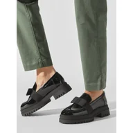 Półbuty damskie - Loafersy Aldo Theatric 13673307 Czarny - miniaturka - grafika 1