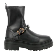 Kozaki damskie - stivali donna pinko - mia 27 - ankle boot calf - nero - miniaturka - grafika 1