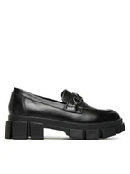 Buty dla dziewczynek - Badura Loafersy EO-CI12-9092-05 Czarny - miniaturka - grafika 1