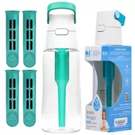Butelki filtrujące - Butelka Dafi Solid 0,5l turkusowa + 4 filtry - miniaturka - grafika 1