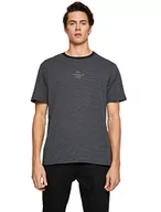 Koszulki męskie - Koton Męski T-shirt Basic z nadrukiem z okrągłym dekoltem, Black Stripe (9s9), XL - miniaturka - grafika 1