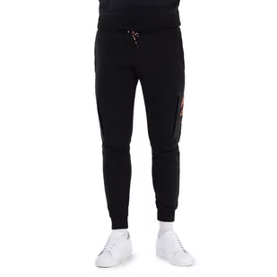 Spodnie adidas Essentials Brandlove Fleece HL9375 - czarne - Spodnie sportowe męskie - miniaturka - grafika 1