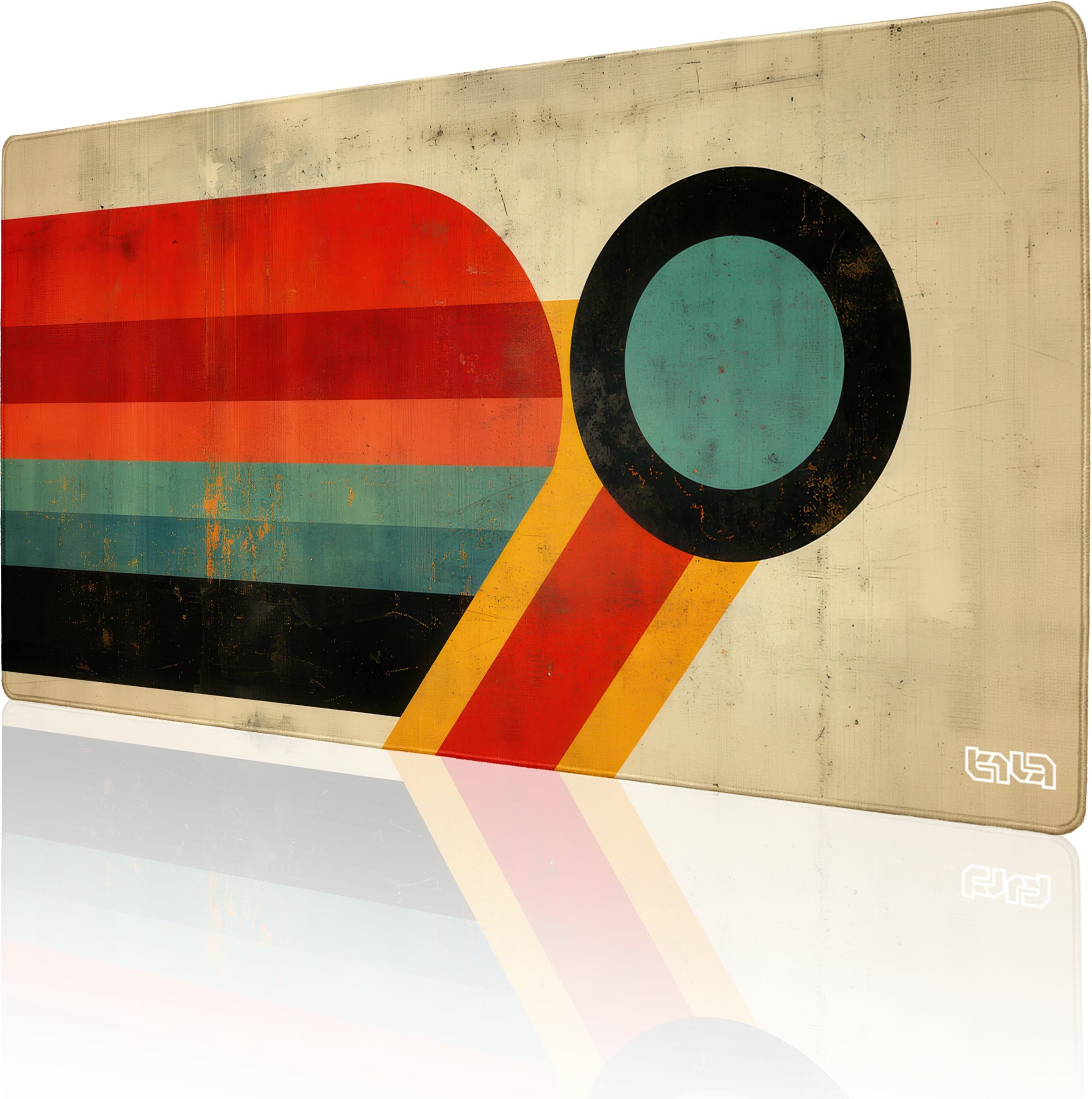 DUŻA PODKŁADKA POD MYSZKĘ Nostalgic Stripes 100x50 TILT Wodoodporna