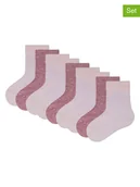 Skarpetki dla dzieci - camano Skarpety (9 par) w kolorze szaroróżowym - miniaturka - grafika 1