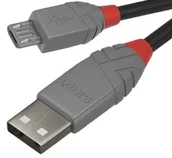 Kable USB - Lindy 36733 Kabel USB 2.0 A Micro-B Anthra Line 2m LY-36733 - miniaturka - grafika 1