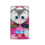 Maseczki do twarzy - Bielenda CRAZY MASK Kotek-maska oczyszczająca w płacie 3D - miniaturka - grafika 1