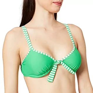 Stroje kąpielowe - eleMar damskie bikini Top, zielony - grafika 1