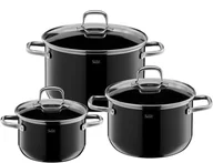 Zestawy garnków i patelni - SILIT Elegance Line Black 3cz. - zestaw garnków, Silargan - miniaturka - grafika 1