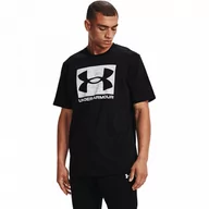 Koszulki sportowe męskie - Męska koszulka treningowa UNDER ARMOUR ABC CAMO BOXED LOGO SS - czarna - miniaturka - grafika 1