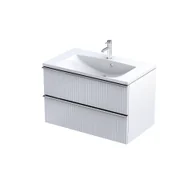 Szafki łazienkowe - Szafka łazienkowa pod umywalkę Oristo Etna 70 cm biały mat OR52-SD2S-80-2R - miniaturka - grafika 1