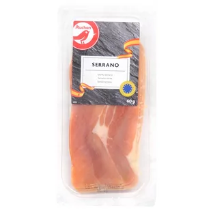 Auchan - Szynka serrano - Kiełbasa i wędliny - miniaturka - grafika 1