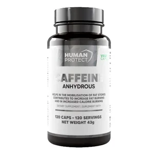 Human Protect Caffeine 200mg 120vcaps. Kofeina - Przedtreningówki - miniaturka - grafika 1