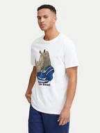 Koszulki męskie - Blend T-Shirt 20717297 Biały Regular Fit - miniaturka - grafika 1