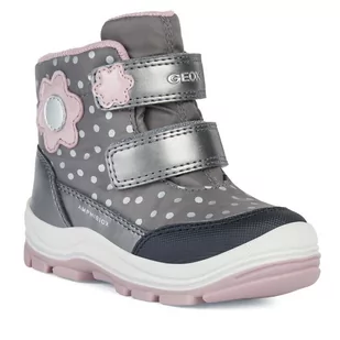 Śniegowce Geox B Flanfil Girl B Abx B363WB 0MNNF C0952 M Dk Grey/Pink - Buty dla dziewczynek - miniaturka - grafika 1