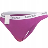 Majtki damskie - CALVIN KLEIN STRINGI DAMSKIE MAJTKI FIOLETOWE r.XS - miniaturka - grafika 1
