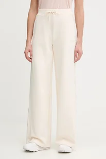 Guess spodnie dresowe OCTAVIA damskie kolor beżowy z aplikacją V5BB12 KCX22 - Spodnie sportowe damskie - miniaturka - grafika 1