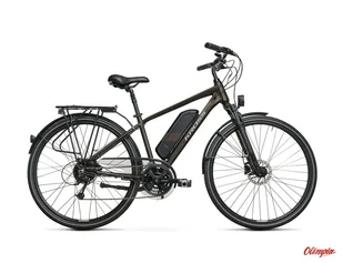 Kross Rower elektryczny Trans Hybrid brązowy/szary mat 2022 - Rowery elektryczne - miniaturka - grafika 1