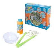 Bańki mydlane - SIMBA 107286193 Bubble Fun Lasso, ogromne bańki mydlane, 2 x uchwyty z tworzywa sztucznego, 23 cm, ług, 235 ml, miska, od 3 lat - miniaturka - grafika 1