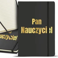 Notesy i bloczki - Notes Czarny A5 GOLD Na Zakończenie Roku Wzory - miniaturka - grafika 1