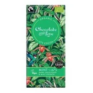 Czekolada - CZEKOLADA SZWAJCARSKA GORZKA Z CHRUPIĄCYMI GRANULKAMI MIĘTOWYMI FAIR TRADE BIO 80 g - CHOCOLATE AND LOVE 5060270121862 - miniaturka - grafika 1