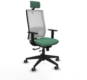 Fotele i krzesła biurowe - Krzesło Biurowe z Zagłówkiem Horna Traslack Piqueras y Crespo 1D066G2 - miniaturka - grafika 1