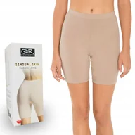 Majtki damskie - ﻿Bezszwowe majtki bermudy Gatta Shorts Long beż XXL - miniaturka - grafika 1