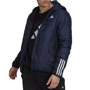 Kurtki i kamizelki sportowe męskie - Kurtka adidas Itavic 3 Stripes Light Hooded Jacket GT1682 - granatowa - Adidas - grafika 1