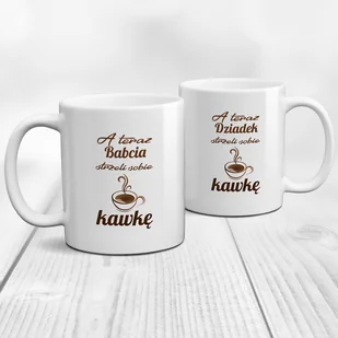Zestaw kubków - kawka dla Babci i Dziadka - Kubki - miniaturka - grafika 1