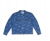 Kurtki damskie - Patrizia Pepe Klasyczna Jeansowa Kurtka z Guzikami Niebieska 140-146 K_a - miniaturka - grafika 1