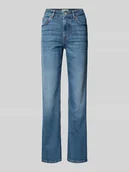 Spodnie damskie - Jeansy z poszerzaną nogawką z mieszanki bawełny model ‘KIRUNA’ - miniaturka - grafika 1