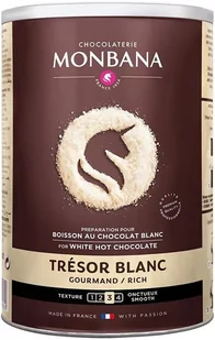 Monbana Biała Czekolada na gorąco Tresor 500g - Kakao i czekolada - miniaturka - grafika 1