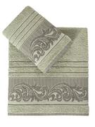 Ręczniki - Zestaw 2 ręczników frotte Mervan Green 50x90+70x140 Karna Home - miniaturka - grafika 1