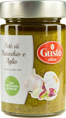 Pesto pistacjowe (45% pistacji) z czosnkiem - Gusto Etna włoskie wytrawne