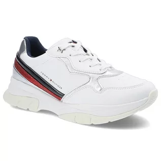 Sneakersy damskie - Tommy Hilfiger, Sneakersy, T3A4-31175-0196X256 White/Multicolor X256, rozmiar 36 - grafika 1
