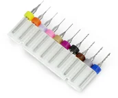 Wiertła - Verto Zestaw wierteł miniaturowych do CNC 10szt. - od 0,2 do 1,2mm} - miniaturka - grafika 1