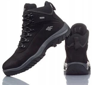 Buty 4F Trekkingowe W Góry Skórzane Z Membraną OBMH205 21S R-43 - Buty sportowe męskie - miniaturka - grafika 1