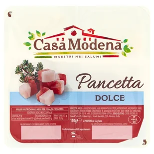 Casa Modena Pancetta Dolce kostki 110 g - Kiełbasa i wędliny - miniaturka - grafika 1