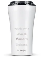 Kubki termiczne - Kubek termiczny na kawę Dr.Bacty Apollo 2.0 - 360 ml - Glossy White - Z twoim grawerem - miniaturka - grafika 1