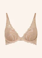 Biustonosze - Calvin Klein Biustonosz Usztywniany Lightly Lined beige - miniaturka - grafika 1