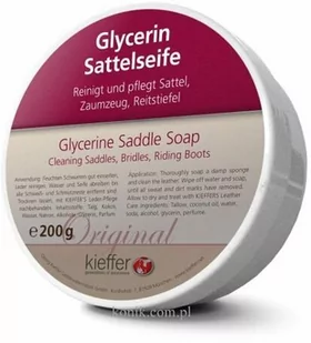Kieffer Mydło do skór glicerynowe 200g - Akcesoria jeździeckie - miniaturka - grafika 1