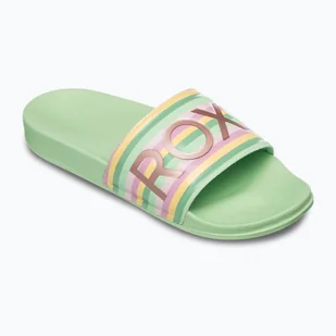 Klapki damskie ROXY Slippy II green stripe WYSYŁKA W 24H 30 DNI NA ZWROT - Klapki i japonki damskie - miniaturka - grafika 1