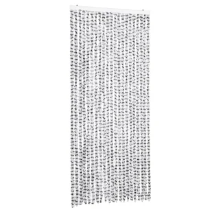 vidaXL Zasłona przeciwsłoneczna jasnoszara i ciemnoszara 90x200 cm szenilowa - Zasłony - miniaturka - grafika 1