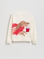 Swetry dla dziewczynek - Reserved - Sweter z grającą aplikacją - wielobarwny - miniaturka - grafika 1