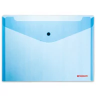 Przybory szkolne - penmate Koperta na zatrzask A4 niebieska PP-231 - miniaturka - grafika 1